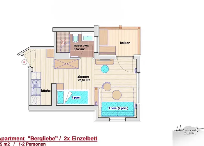 Heimat - Zillertal アパート *